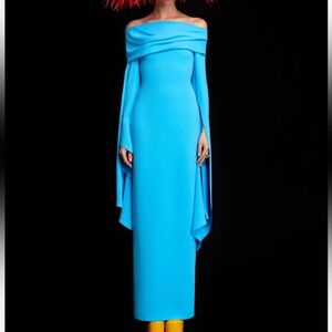 Solace London Arden Maxi Dress in Blue